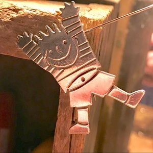 .925 STERLING SILVER CRAZY KID PIN OR SLIDE